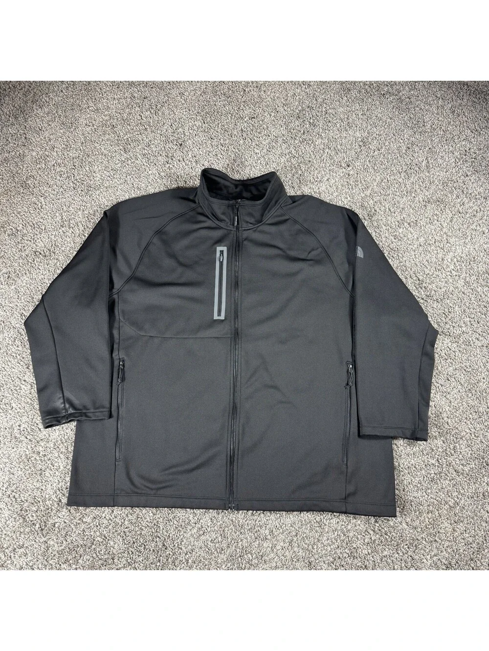 The North Face Canyonlands Jacket Mens 3XL Black Full Zip Fleece Outdoor